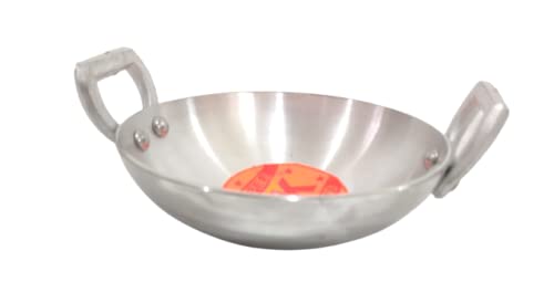Image of Aluminium Small Kadhai for Tadka /Frying Kadhai (6.5 Inch), Silver
