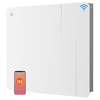 CIARRA CBHTD10A-W Radiatore a Inerzia da 1000W WiFi (10-15 m²)