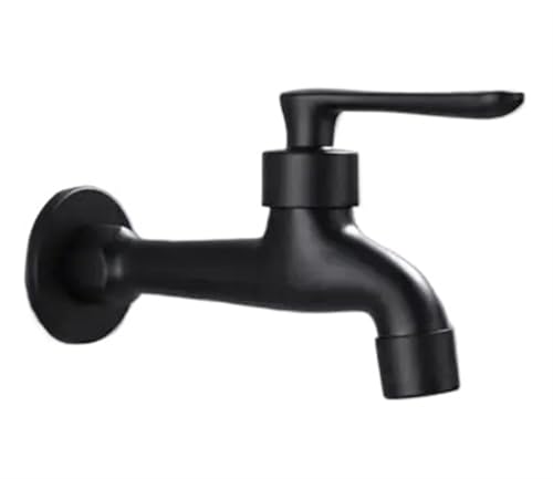 Robinet de jardin noir mural pour optimiser votre espace buanderie