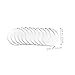 Cabilock 24 Pack Glass Spacer Pads Wood Anti-Slip Protective Bumpers for Glass Tables No Tools Needed