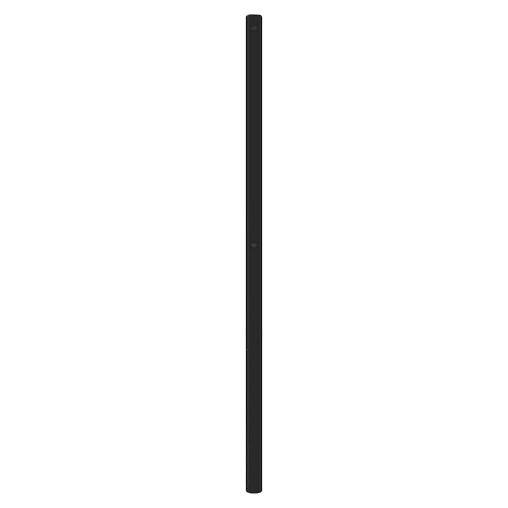 Testata di ricambio in metallo nero, 140 cm, in acciaio verniciato a polvere, per telaio del letto, robusta headboard per camera da letto, bed headboard solo con gambe stabili, cabecera de