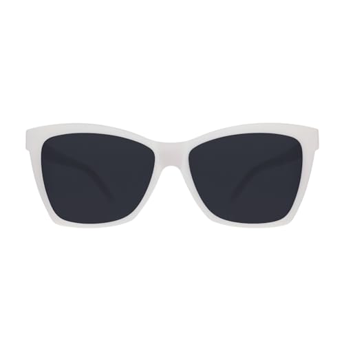goodr The Mod One Out White Cateye Polarized Sungasses, Medium Sized (Pop G)