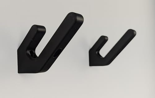 Generisch Skateboard Halterung – Wandhalterung quer Weiß/Schwarz– Für Skateboard, Pennyboard, Longboard – 2er Set – Made in Germany | Xebtec