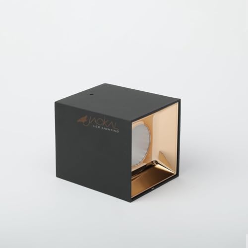 Image of JACKAL 12W LED Natural White Square Surface Ceiling Light | Cylindrical COB Downlight with Aluminium Body | Indoor Spot Light in Rose Gold Finish
