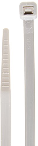 Morris 20618 Nylon Cable Tie with 50-Pound Tensile Strength, 8-Inch Length, Gray, 100-Pack