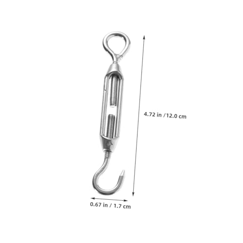 PartyKindom 5pcs M5 Tensors de Cable de Acero Inoxidable 304 con Ojales para Uso Industrial y Cerca Exterior miniatura 2