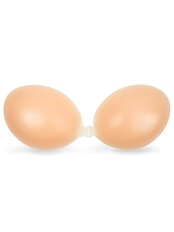 emuukt Invisible Sticky Strapless Bra Push-Up Silicone Adhesive for Backless & Off-Shoulder Dresses, Reusable Seamless Nipple Cover Bra for Women Nude-picture-21