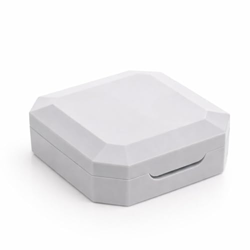 Estojo para Lentes de Contato Kit Completo com Espelho Portátil com Pinça Aplicador e Porta Lentes (Cinza)