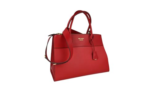 Prada Damen Rot Saffiano Leder Schultertasche 1BA130