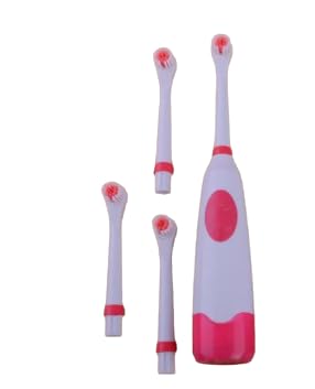 Powerful Rotating Electric Toothbrush All-in-One Rotating Electric Toothbrush Set – Includes 4 Replacement Heads Superior Care of Cleaning, Whitening & Gums-Dentist-Recommended