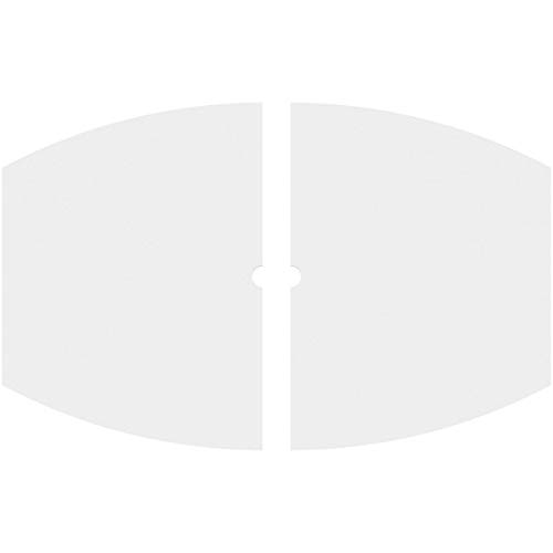 Image of Ekena Millwork CMP24X16KY2-01000 Kailey Architectural Grade PVC Contemporary, Two Piece Urethane Ceiling Medallions 24 inchW x 16 inchH x 1 inchID x 13 inchC x 1 inchP