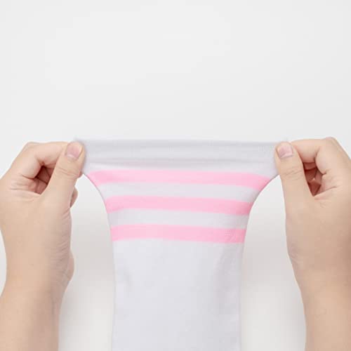 Image of DRESHOW Plus Size Thigh High Socks Striped Over Knee Long Boot Stockings Knee High Tube Socks Leg Warmers for Women