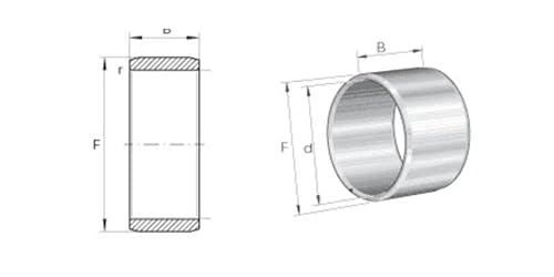 Roulement à aiguilles IR120X135X45 avec bague intérieure de 120mm de diamètre