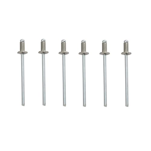 6pcs Stainless Silver Rivets Steel Rosette Rivets VIN Door Tags Replacement Fit for Chrysler GM Ford AMC Cars Rivets