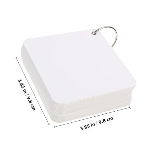 Tarjetas didácticas en blanco Artibetter con anillas para estudiar en el aula 2