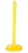 Vestil PCB-Y-F Plastic Floor Mount Post for Chain Barricade, 2-1/2" Diameter, 38-1/2" Height, Yellow (Box of 4)
