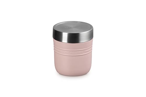 Image of Le Creuset Stainless Steel On The Go Food Jar, 16 oz., Shell Pink