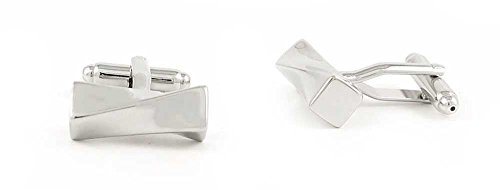 1 par de mancuernas clásicas plateadas para hombre miniatura 2