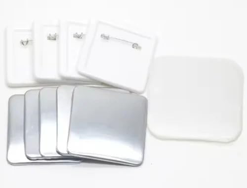 Image of AT Sub 50x50mm Square Fridge Magnet Making Machine || Metal Body Machine, Heavy Duty || Includes Machine, User Manual || 100 pcs Plastic pin Badges Included