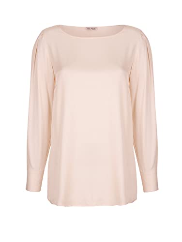 Alba Moda Satinbluse Erwachsene-Weiblich Gerade Weiß 34