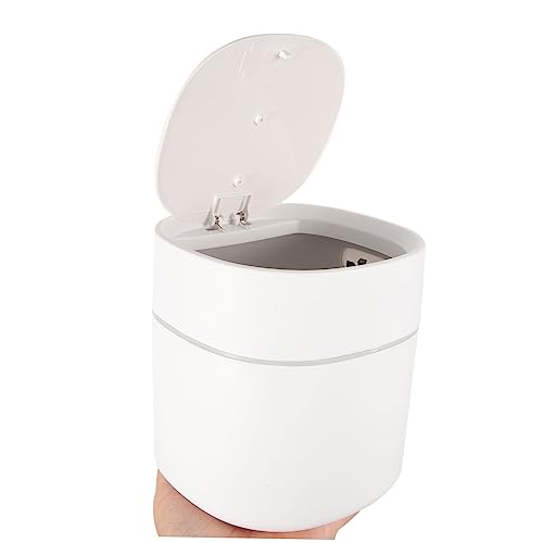 Caneca de basura compacta rectangular blanca Ciieeo miniatura 6