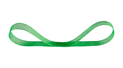 Ribbonitlux 9mm Sheer Organza Ribbon, Classic Green Shimmer Chiffon Ribbon 45M-Roll - Image 2