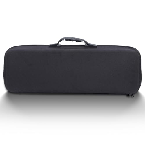 Jwthee Ice Fishing Rod Case Bag Fishing Pole Case Hard Shell Ice Fishing Rod Box Portable Fishing Tackle Bag for Travel Outdoor Storage Fishing Gear with Foam Interior Shockproof