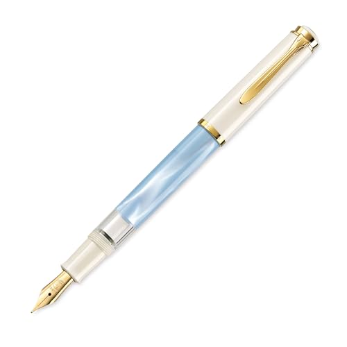 Stylo-plume Pelikan M200 bleu pastel, l'excellence de la plume EF et du design allemand