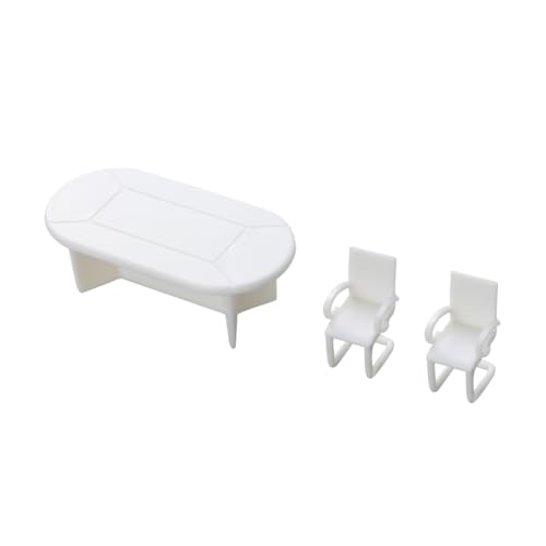 VICASKY 7 Piezas Mini Mesa Mini Modelo Juguetes decoración Especial ideias de presentes Mesas y sillas de Conferencia