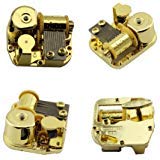 Huiliduo Gold Plating 18 Note Musical Movement-Different Tunes Available (Tune is Canon in D)