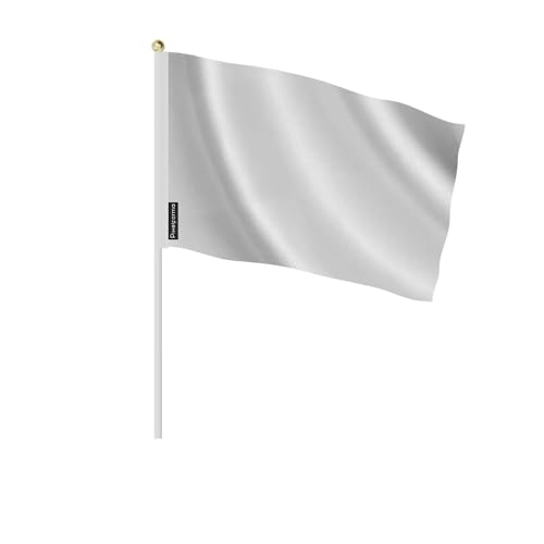 Drapeau blanc 14x21cm lot de 50 pour signalisation et repères de zone