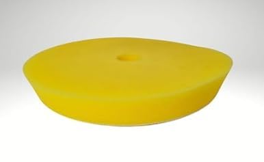 Image of Maple Car Care 3-Inch Medium Cut Foam Pad for Car | Yellow Flat Buff Pad for Car Detailing | Heat Resistant Rotary & DA Polisher Pad | Waxing Buffing Pad for Polishing | Polish Pads for Car & Bike