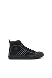 Diesel Men's S-ASTICO MID LACE Sneaker, Black, 12 M US