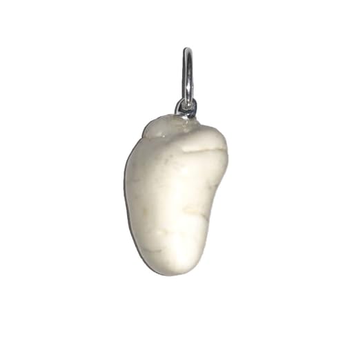Pendentif Magnésite en pierre brute naturelle pour lithothérapie