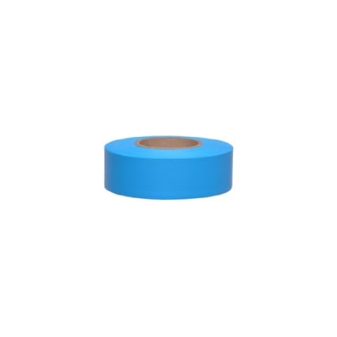 Swanson Tool Co., Inc Blue Swanson Tool Co Glo 1 Inch Foot Taffeta Safety Roll Flagging, Model # RF115BG, 1 in. x 150 Ft Cover