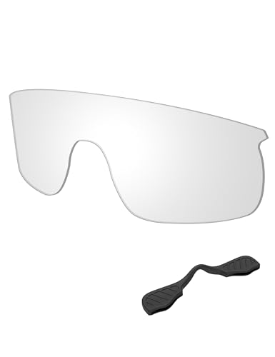 Image of Saucer Premium Replacement Lenses & Nosepads for Oakley Resistor OJ9010 Sunglasses High Defense - HD Clear Non Polarized