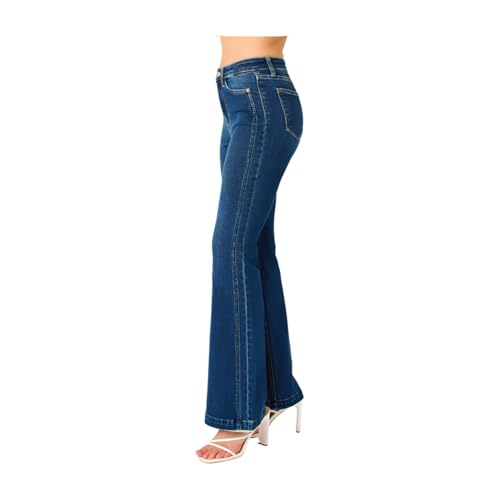 Judy Blue High Rise Side Seam Detail Flare Jeans3