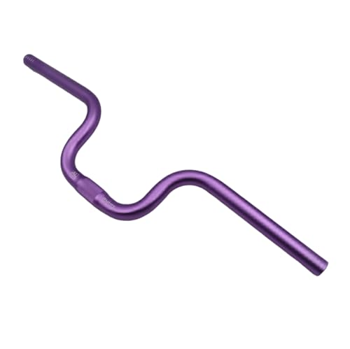 Guidon Rise M-Type 120 mm Brompton violet, idéal pour le vélotaf branché
