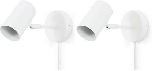 Aplique de pared interior E27 Ben de Barcelona LED en pack de 2 unidades con cable y enchufe 2