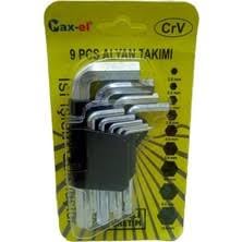 FEYZA YAPI Alyan Seti Mini Alyan Anahtarı Takımı 9 Parça Set Çelik 9’Lu Birer adet 2MM-2,5MM-3MM-3,5MM-4MM-5MM-6MM-8MM. 10 MM