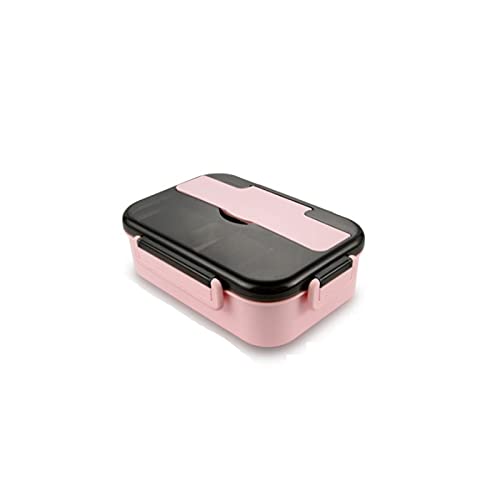 boîte à repas, Boîtes à Bento boîte déjeuner divisée en acier inoxydable(Pink)