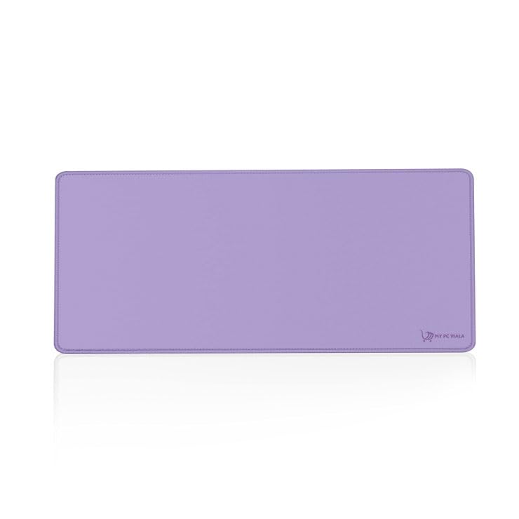 Image of Desk Mat 60x30 cm (11 x 23 inch) Purple | Large Mouse Pad for Office Computer Laptop Keyboard | Waterproof Anti-Slip Rubber Base Desk Mat