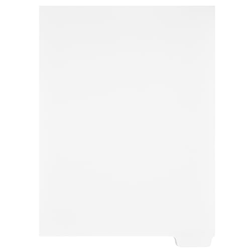 Exhibitindexes® Blank Bottom Tabs, All Position 5 of 5 Positions - Package Includes 25 Tabs