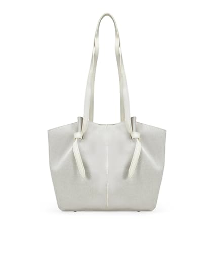 BOSANOVA Bolso de Hombro Tipo Tote para Mujer en Canvas con Bolsa Interior y Doble asa de Colgar. Cierre con imán. Bolso multiposición con Dos formatos. Beige U