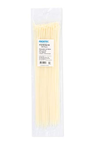 ABRAÇADEIRA NYLON NATURAL 370 X 3,6mm - 100 PEÇAS CADA - F7037NYNA100