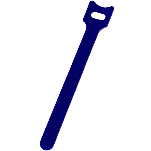 Navepoint 10 Inch Hook And Loop Reusable Strap Cable Cord Wire Ties 75 Pack Blue #TOP4