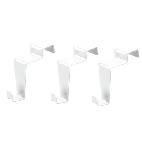 Ideen mit Herz Deko-Fenster- & Türhaken | Design 2 | 6 5 cm x 3 cm x 6 1 cm | weiß | 3 Stück