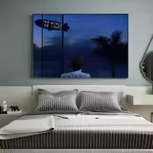 LIRHIQYGF Póster de lienzo con estética motivacional clásica para decoración de interiores del hogar con ambiente cálido (80x120cm/marco)