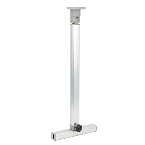 Fockety Verstellbares Tischbein, Aluminiumlegierung Klappbare Teleskopstange Schreibtischbeine Tischsockel 23,22-30,51 Zoll Höhenverstellbar, Stangenstützbein mit T-Stab-Stützbasis