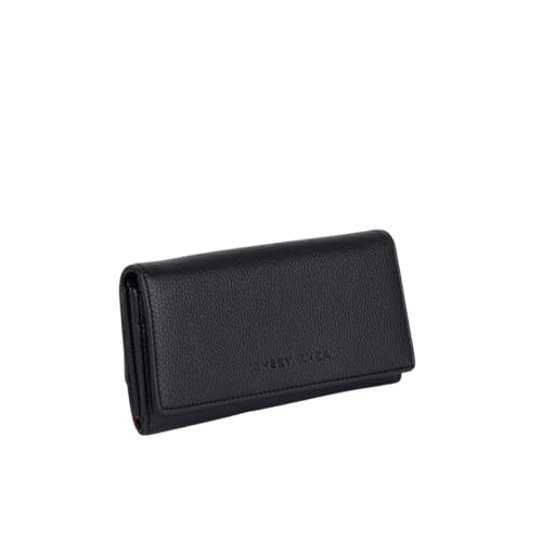 Grace RFID Blocking Wallet, Multiple Card Slots, Zip Pocket (black)